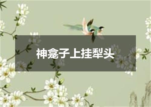 神龛子上挂犁头