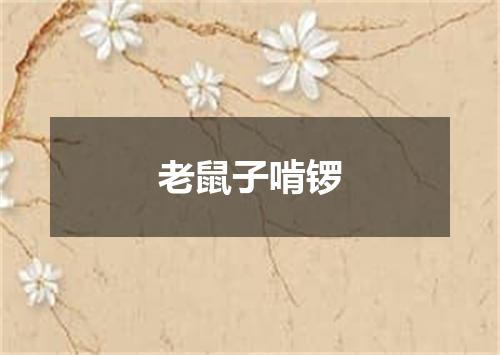 老鼠子啃锣