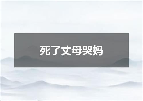 死了丈母哭妈