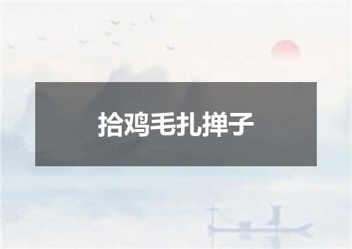 拾鸡毛扎掸子