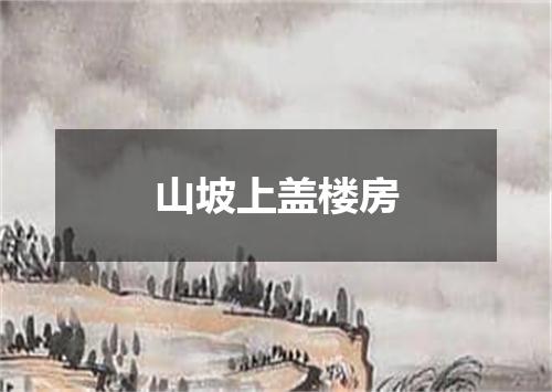 山坡上盖楼房