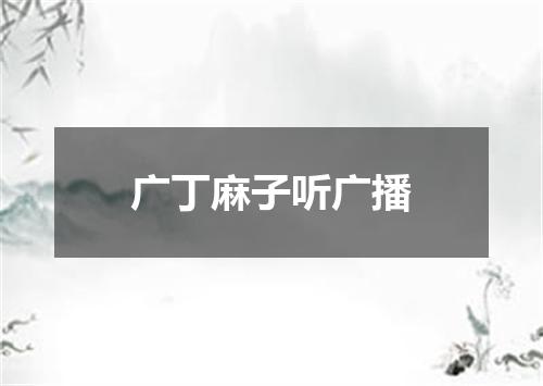 广丁麻子听广播
