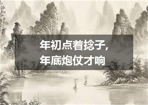 年初点着捻子,年底炮仗才响
