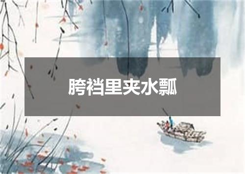 胯裆里夹水瓢