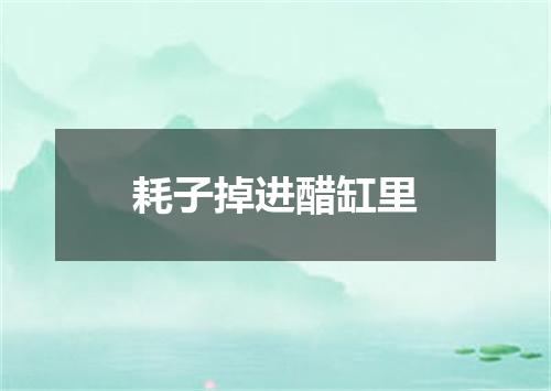 耗子掉进醋缸里