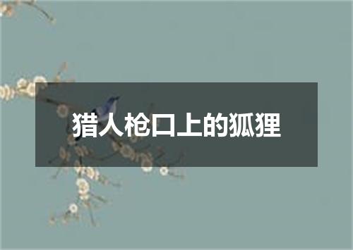 猎人枪口上的狐狸
