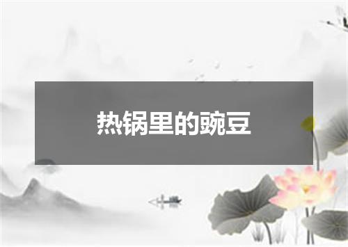 热锅里的豌豆