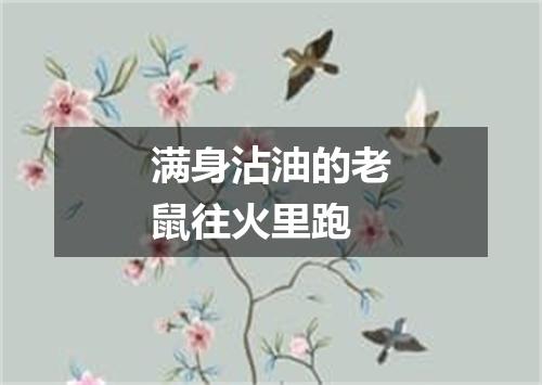 满身沾油的老鼠往火里跑