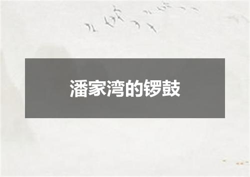 潘家湾的锣鼓