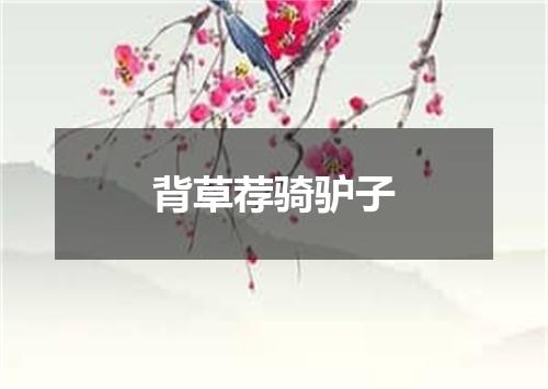 背草荐骑驴子