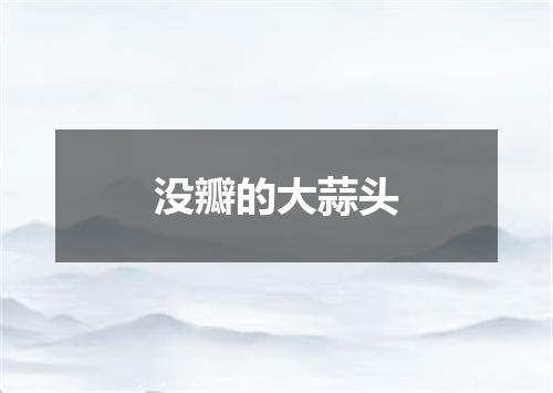 没瓣的大蒜头