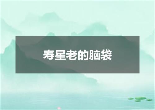 寿星老的脑袋
