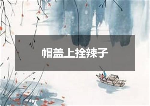 帽盖上拴辣子