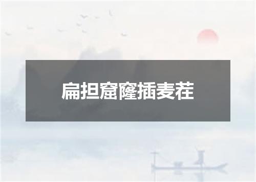 扁担窟窿插麦茬