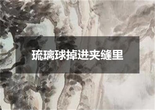 琉璃球掉进夹缝里