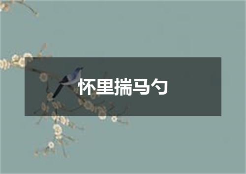怀里揣马勺