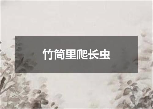 竹筒里爬长虫