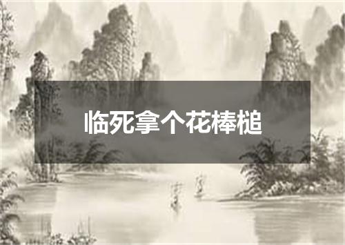临死拿个花棒槌
