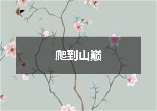 爬到山巅