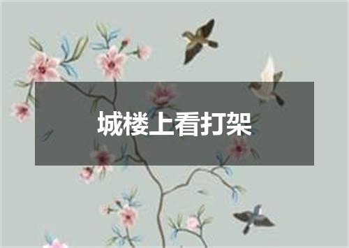 城楼上看打架