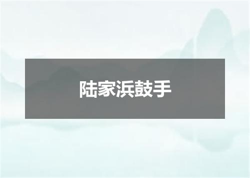 陆家浜鼓手