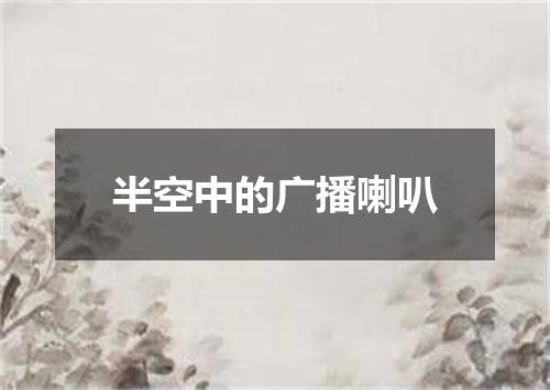 半空中的广播喇叭