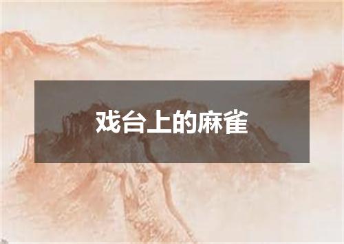 戏台上的麻雀