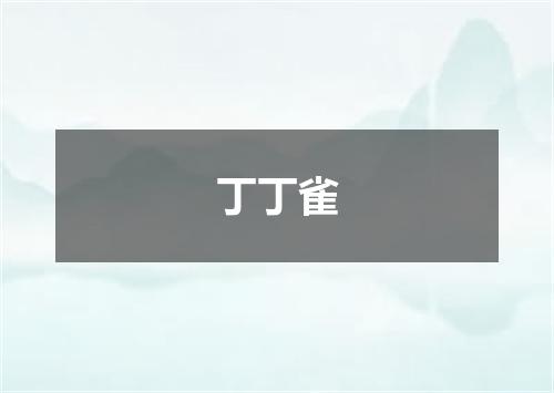 丁丁雀