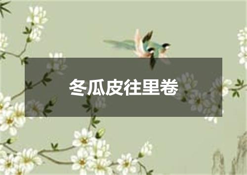 冬瓜皮往里卷