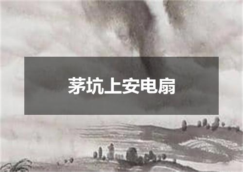 茅坑上安电扇