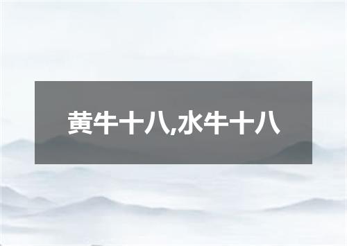 黄牛十八,水牛十八
