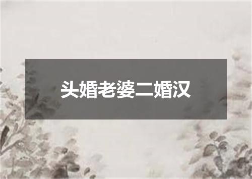 头婚老婆二婚汉
