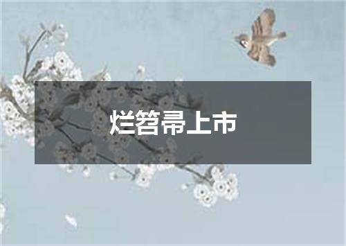 烂笤帚上市