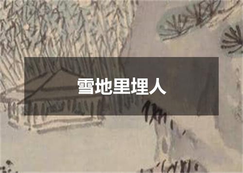 雪地里埋人