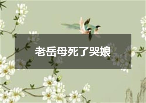 老岳母死了哭娘