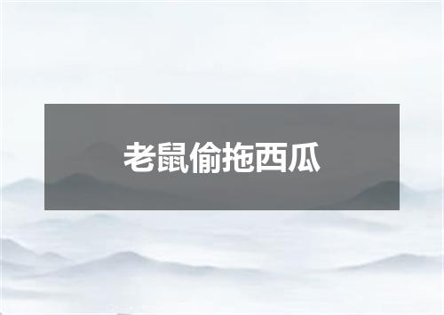 老鼠偷拖西瓜