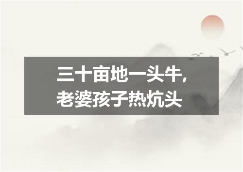 三十亩地一头牛,老婆孩子热炕头
