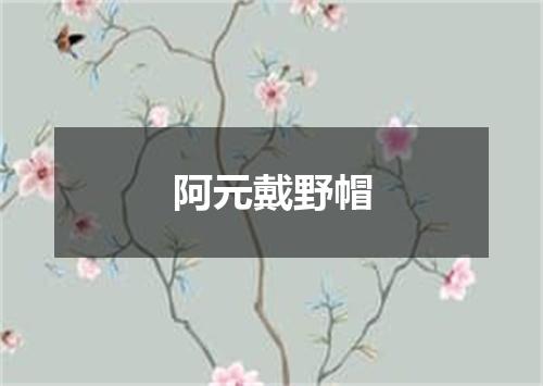 阿元戴野帽