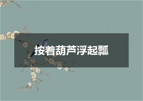 按着葫芦浮起瓢