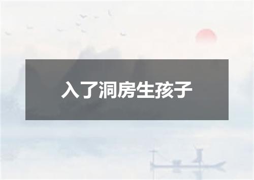 入了洞房生孩子