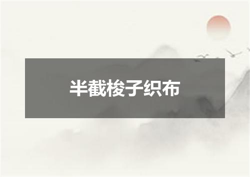 半截梭子织布