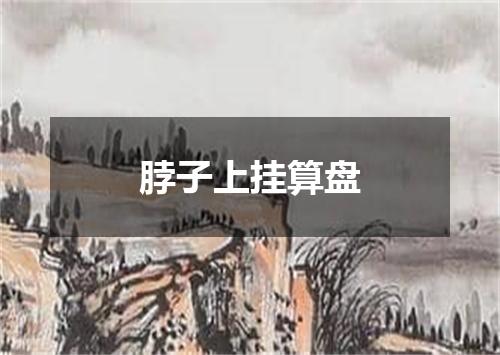 脖子上挂算盘