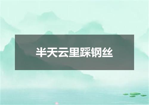 半天云里踩钢丝