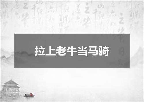 拉上老牛当马骑