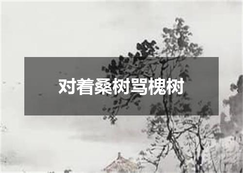 对着桑树骂槐树