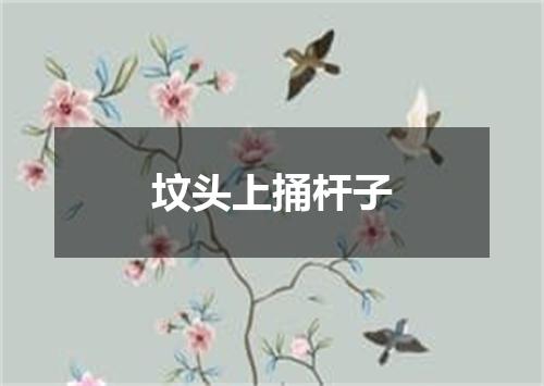 坟头上捅杆子