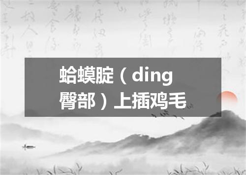 蛤蟆腚（ding臀部）上插鸡毛
