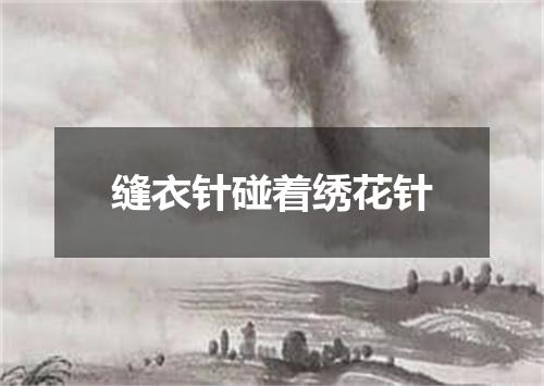 缝衣针碰着绣花针