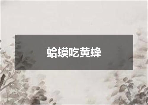 蛤蟆吃黄蜂