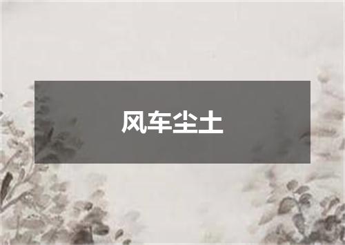 风车尘土